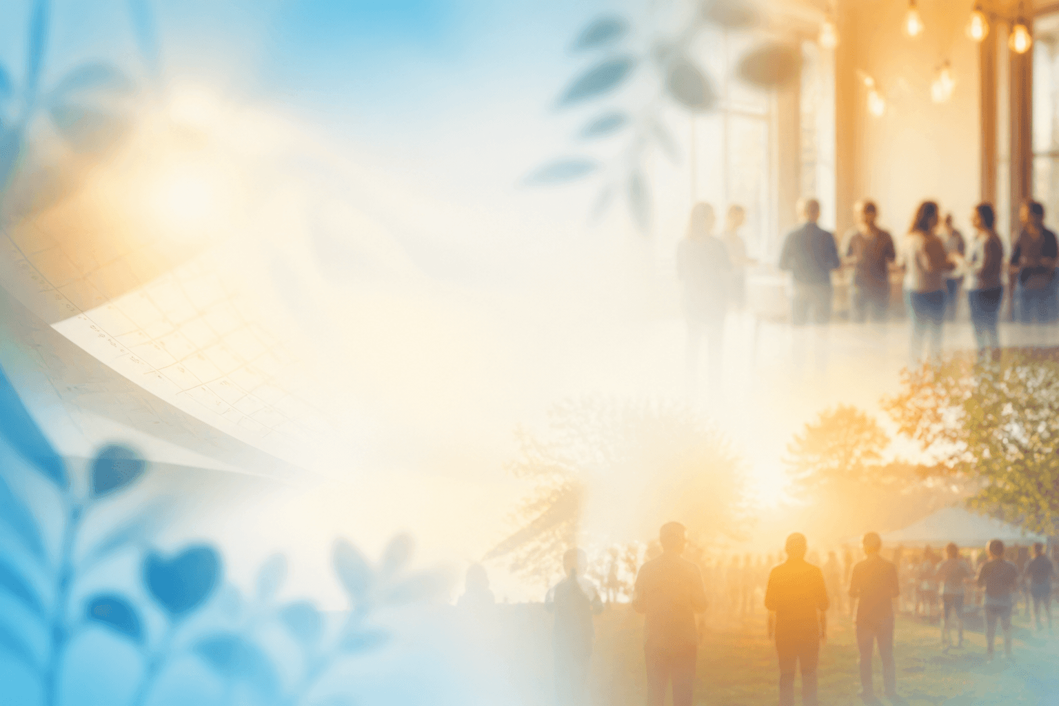 Calendar and community gathering at church